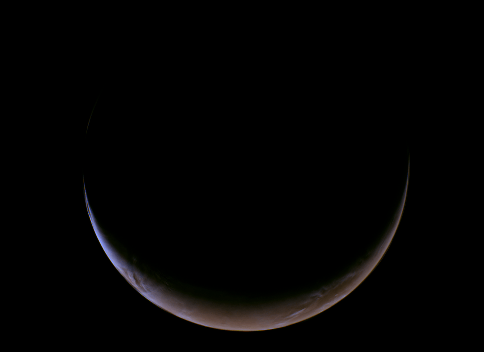 Crescent Mars by Psyche mission