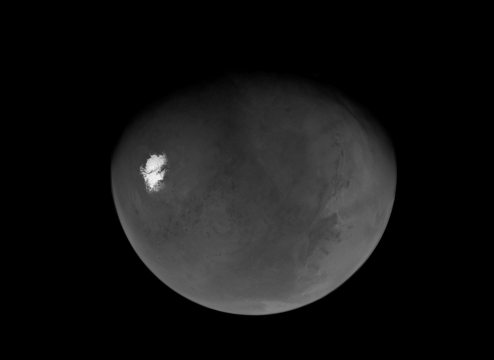 Full Mars after flyby