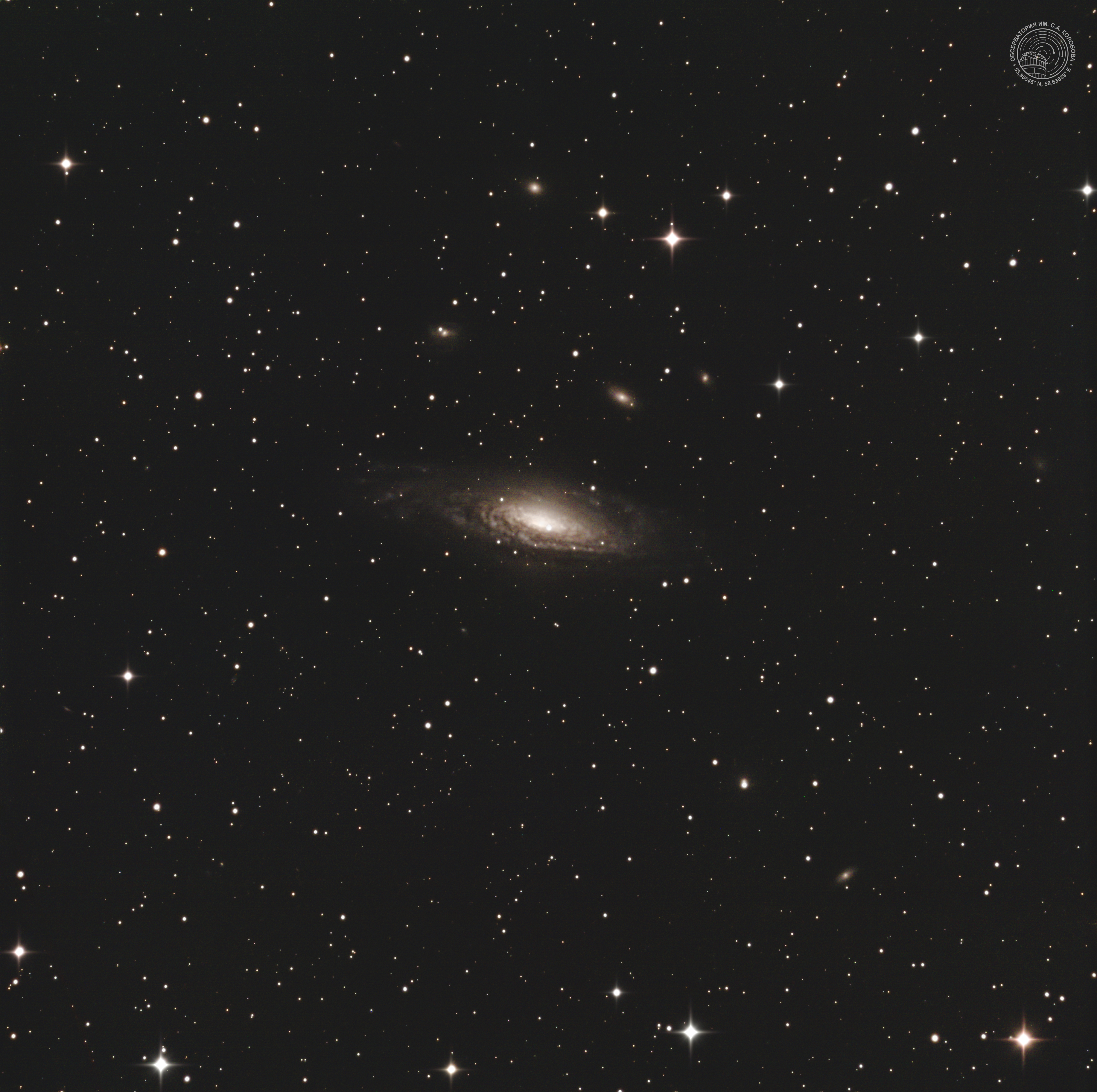 Photograph of NGC 7331 and supernova SN2025rbs